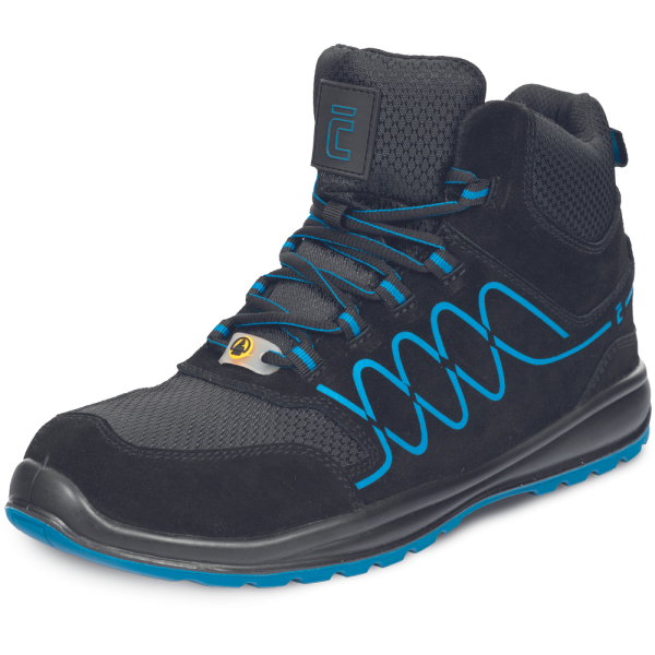 Ādas darba šņorzābaki RAVEN SPORTY S1P ESD SR