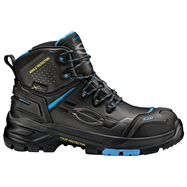 Ādas šņorzābaki MB3316 Z9 S7S AN CI HI HRO FO SC LG SR, ūdensnecaurlaidīgi ar kompozītpurngalu un kevlar starpliku