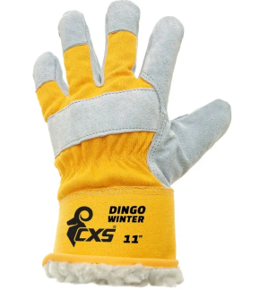 Ziemas darba cimdi CXS DINGO WINTER ar ādas plaukstu un siltu oderi