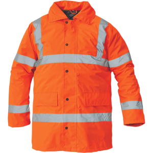 Warm work jacket SEFTON Hi-Vis, orange
